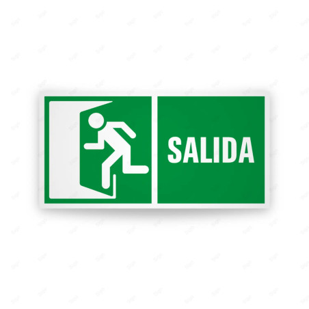 Rótulo de Ruta de Evacuación - Salida de Emergencia |Cod. EV-273