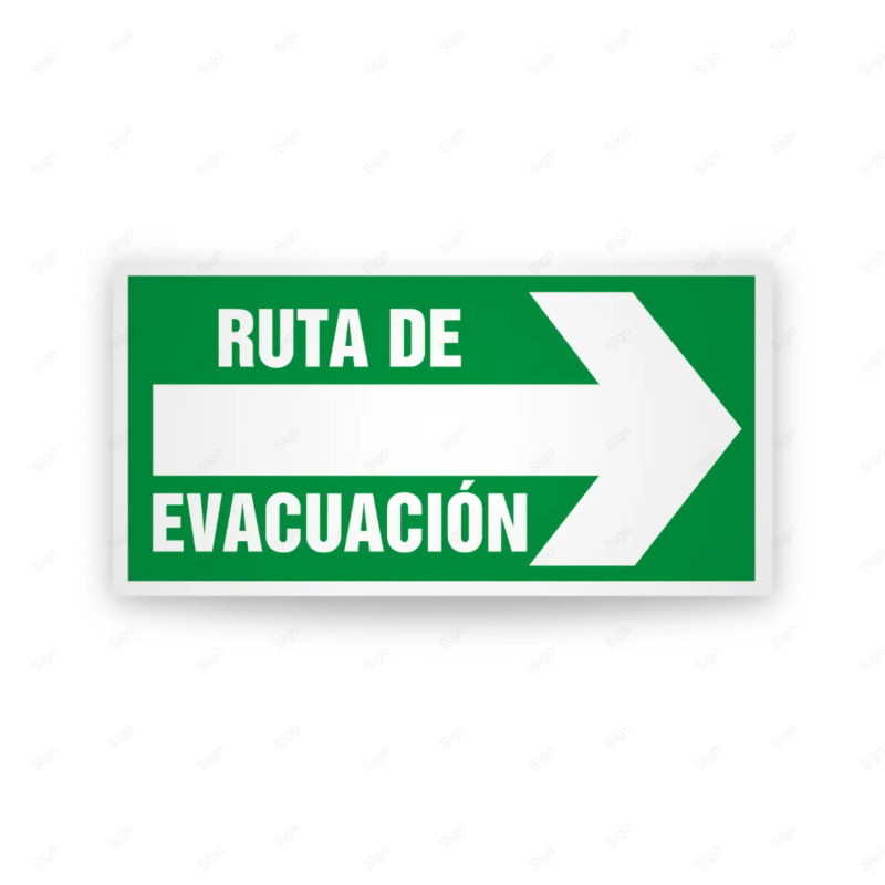 Rótulo de Ruta de Evacuación - Ruta de Evacuación |Cod. EV-294