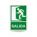 Rótulo de Ruta de Evacuación - Salida lado Izquierdo |Cod. EV-032