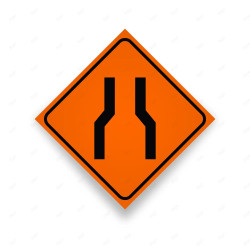 Rótulo Vial Obras y Mantenimiento - Reducción de Carril | Cod. SDO - 19