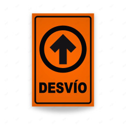 Rótulo Vial Obras y Mantenimiento - Desvío | Cod. SDO - 22