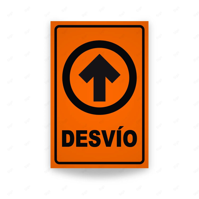 Rótulo Vial Obras y Mantenimiento - Desvío | Cod. SDO - 22