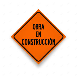 Rótulo Vial Obras y Mantenimiento - Obra en Construcción | Cod. SDO - 01