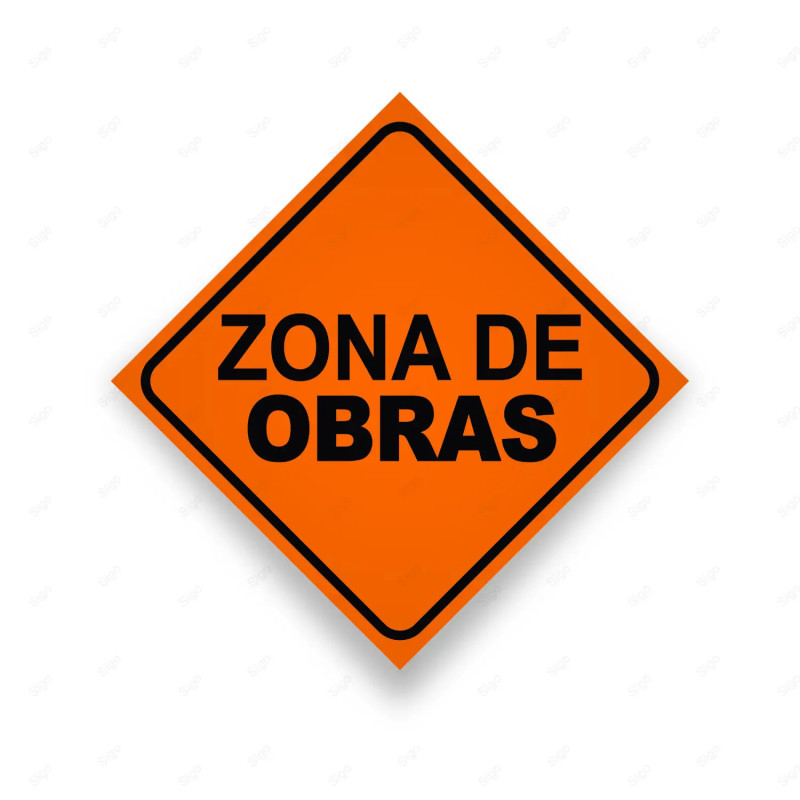 Rótulo Vial Obras y Mantenimiento - Zona de Obras | Cod. SDO - 40