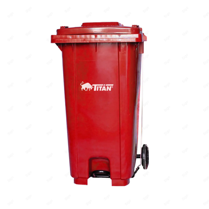 ‣ Basurero Clasificatorio 120 Litros Rojo | TITÁN