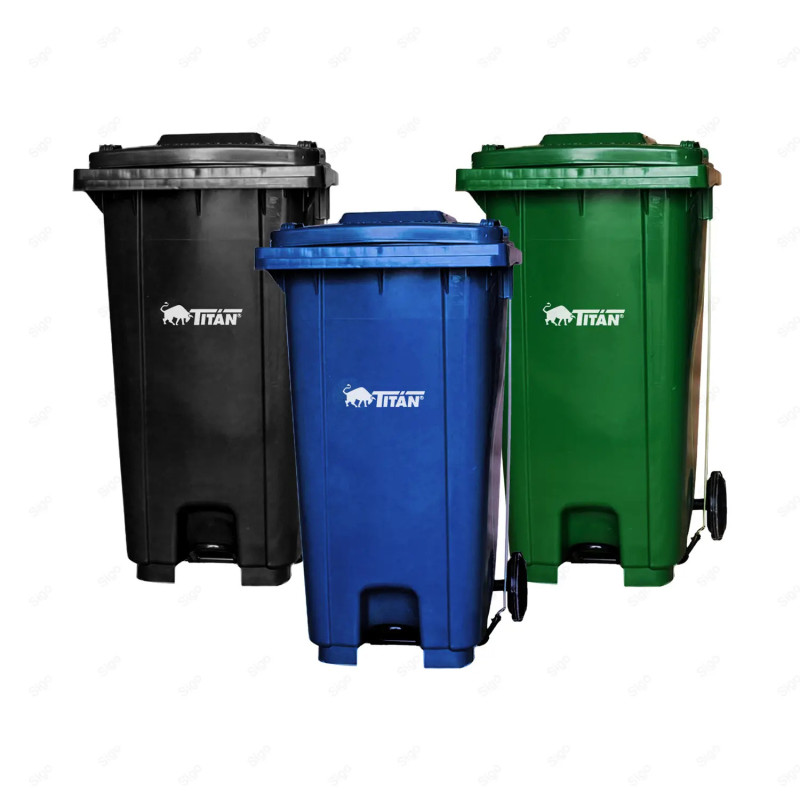 ‣ Basurero Clasificatorio 240 Litros Verde | TITÁN