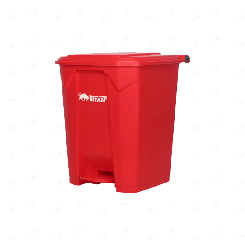 ‣ Basurero de Pedal Multiples Tamaños Rojo | TITÁN