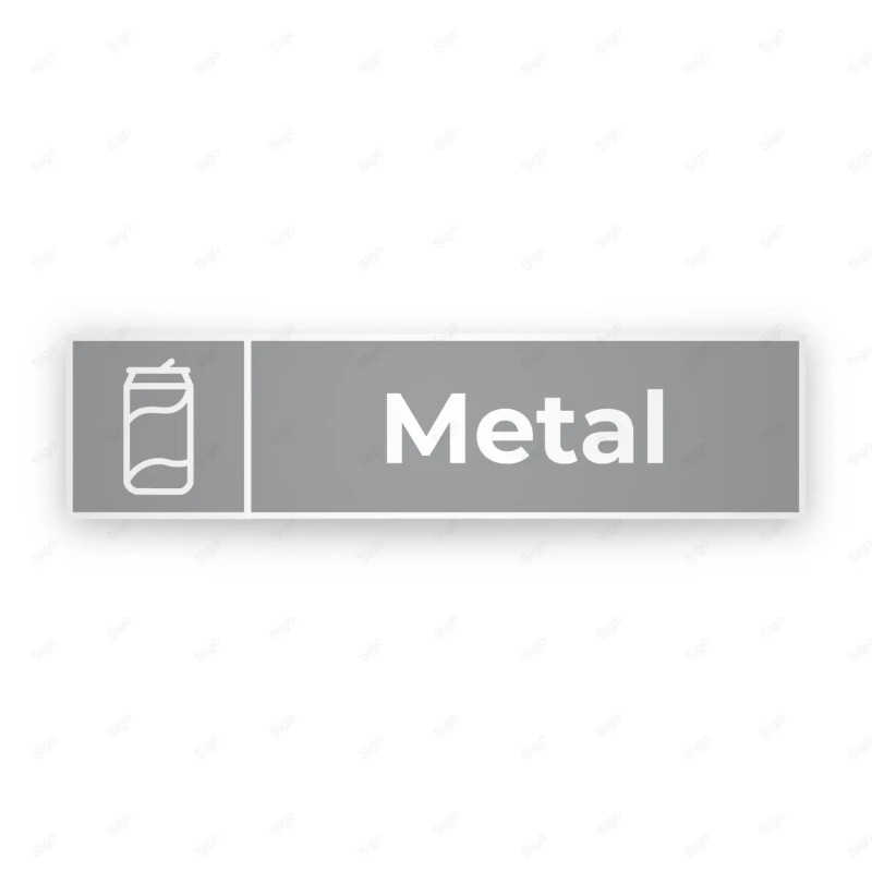 ‣ Rótulos de Reciclaje - Desechos Metalicos | SIGO
