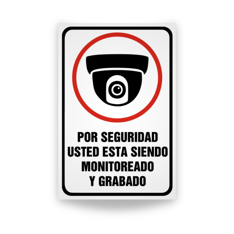 ‣ Rótulo Cámara de Seguridad "Por Seguridad..." | SIGO