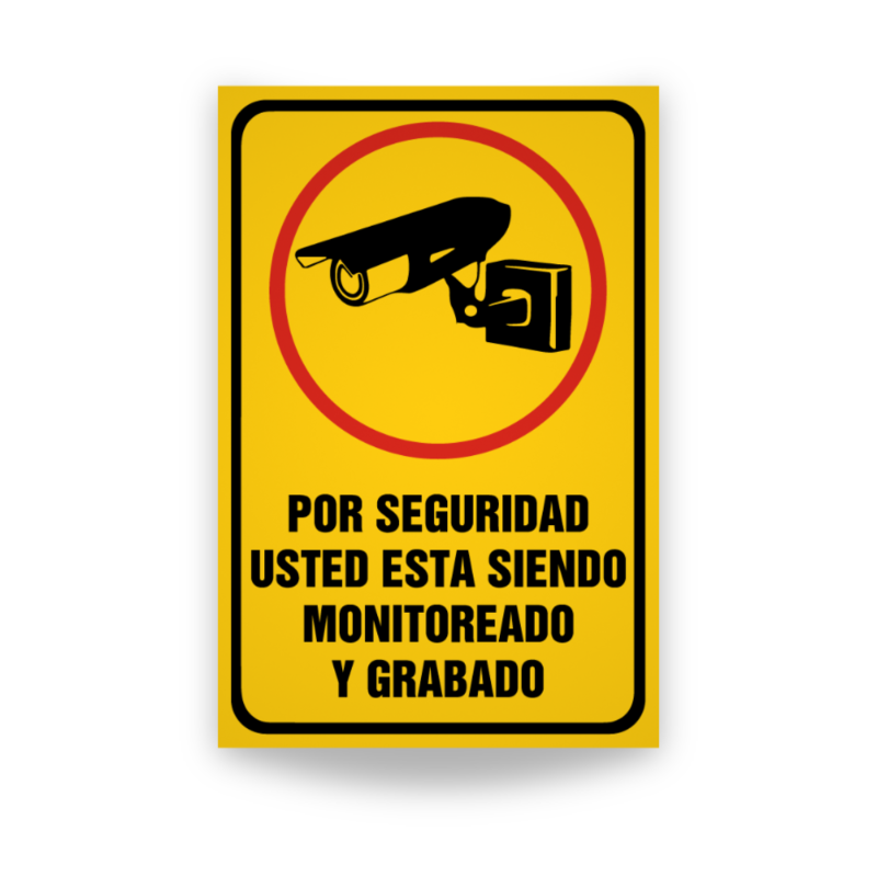 ‣ Rótulo Cámara de Seguridad "Por Seguridad..." | SIGO