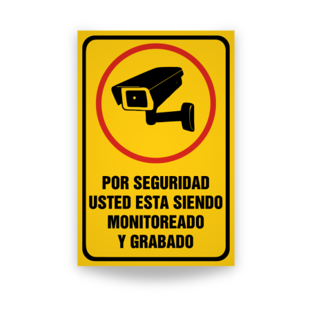 ‣ Rótulo Cámara de Seguridad "Por Seguridad..." | SIGO