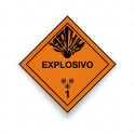 Rombo Transporte Materiales Peligrosos - Clase 1 - Explosivo | Cod. TMP-04, Transporte Materiales Peligrosos