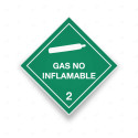 Rombo Transporte Materiales Peligrosos - Clase 2 - Gas no Inflamable | Cod. TMP-07, Transporte Materiales Peligrosos