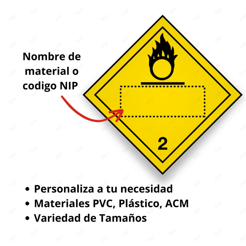 ‣ Rombo Transporte Materiales Peligrosos Clase 2... | SIGO