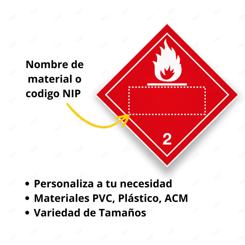 ‣ Rombo Transporte Materiales Peligrosos - Clase 2... | SIGO