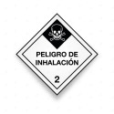 Rombo Transporte Materiales Peligrosos - Clase 2 - Peligro de Inhalación | Cod. TMP-15