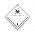 Rombo Transporte Materiales Peligrosos - Clase 2 - Peligro de Inhalación, Transporte Materiales Peligrosos