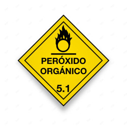 Rombo Transporte Materiales Peligrosos - Clase 5 - Peróxido Orgánico| Cod. TMP-35, Transporte Materiales Peligrosos