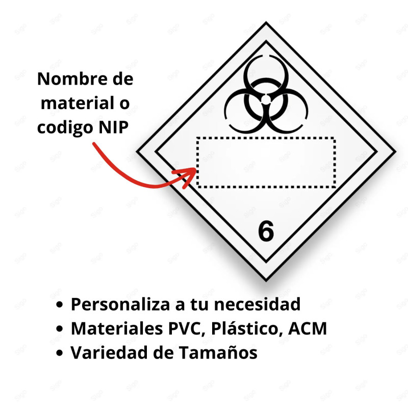 ‣ Rombo Materiales Peligrosos Clase 6 Infect... | SIGO