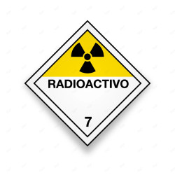 Rombo Transporte Materiales Peligrosos - Clase 6 - Radioactivo | Cod. TMP-35, Transporte Materiales Peligrosos