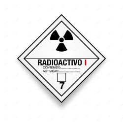 Rombo Transporte Materiales Peligrosos - Clase 6 - Radioactivo I| Cod. TMP-47, Transporte Materiales Peligrosos
