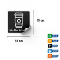 ‣ Rótulos de Reciclaje - Sticker NO Reciclable | SIGO