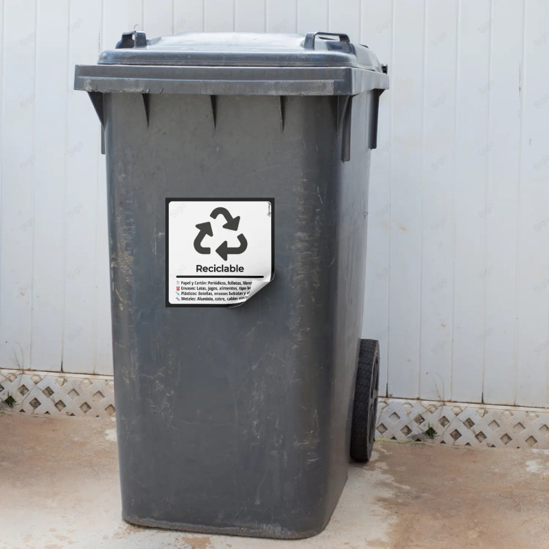 ‣ Rótulos de Reciclaje - Sticker Reciclable | SIGO