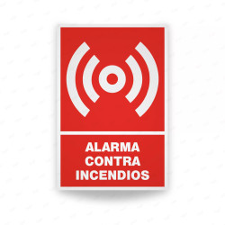 Rótulo Contra Incendios - Alarma contra incendios | Cod. CI-149