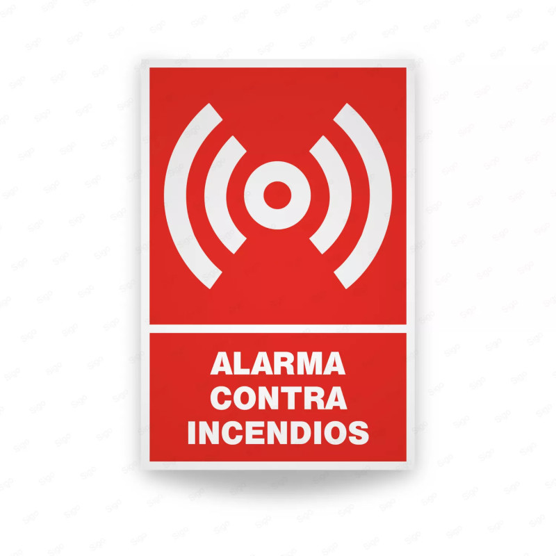 Rótulo Contra Incendios - Alarma contra incendios | Cod. CI-149