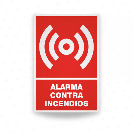 Rótulo Contra Incendios - Alarma contra incendios | Cod. CI-149