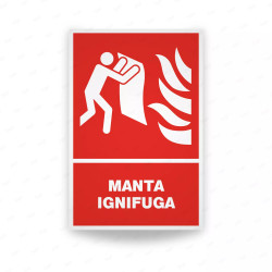 Rótulo Contra Incendios - Manta ignifuga  | Cod. CI-150