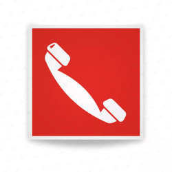 Rótulo Contra Incendios - Telefono de emergencia | Cod. CI-038