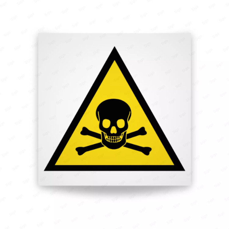 Rótulo de Atención - Sustancias o materias toxicas| Cod. AD-502