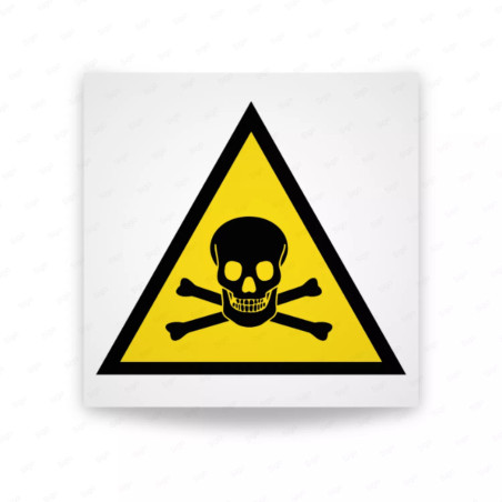 Rótulo de Atención - Sustancias o materias toxicas| Cod. AD-502