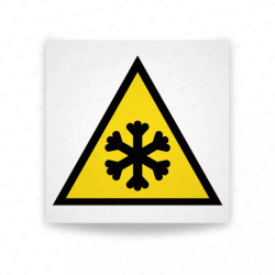 Rótulo de Atención - Atencion baja temperatura| Cod. AD-514