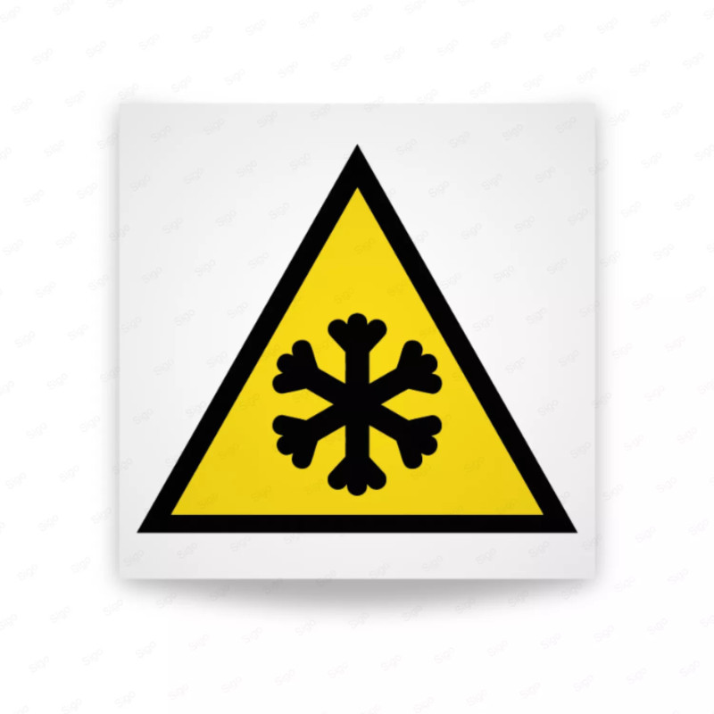 Rótulo de Atención - Atencion baja temperatura| Cod. AD-514