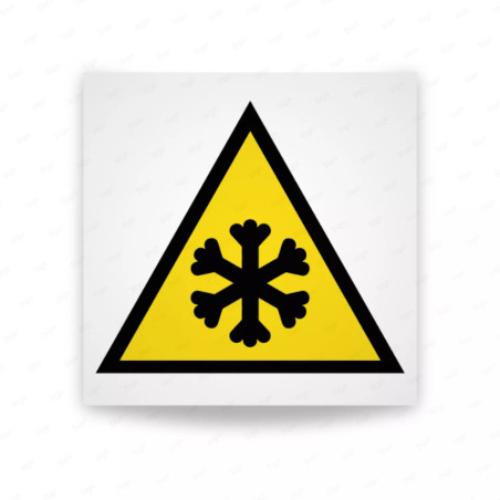 Rótulo de Atención - Atencion baja temperatura| Cod. AD-514