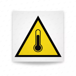 Rótulo de Atención - Peligro alta temperatura| Cod. AD-549