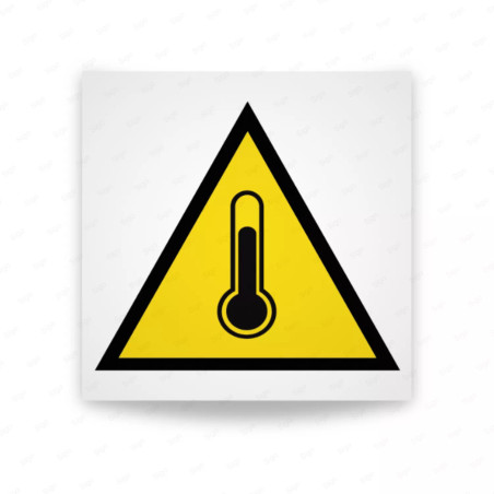 Rótulo de Atención - Peligro alta temperatura| Cod. AD-549