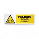 Rótulo de Atención - Peligro riesgo quimico | Cod. AD-718