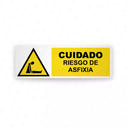 Rótulo de Atención -  Cuidado riesgo de asfixia| Cod. AD-750