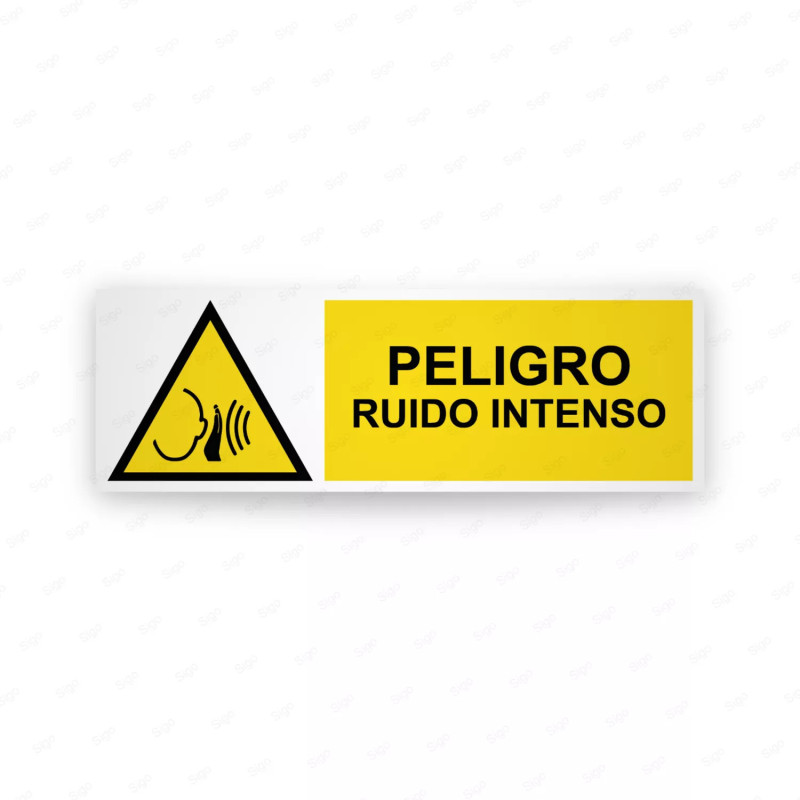 Rótulo de Atención -  Peligro ruido intenso| Cod. AD-753
