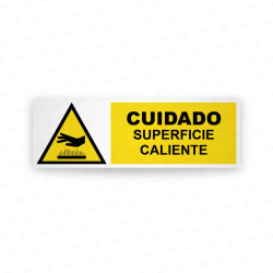 Rótulo de Atención -  Cuidado superficie caliente| Cod. AD-761