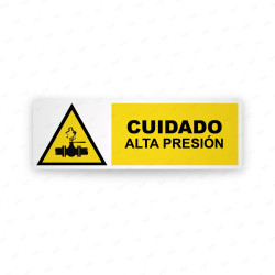 Rótulo de Atención -  Cuidado alta presion | Cod. AD-766