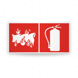Rótulo Contra Incendios - Manta apagafuegos/Extintor| Cod. CI-328