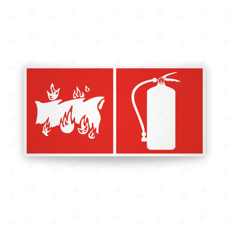 Rótulo Contra Incendios - Manta apagafuegos/Extintor| Cod. CI-328