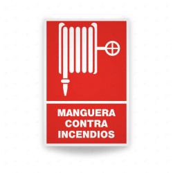 Rótulo Contra Incendios -Manguera contra incendios | Cod. CI-100, Señales de Incendio