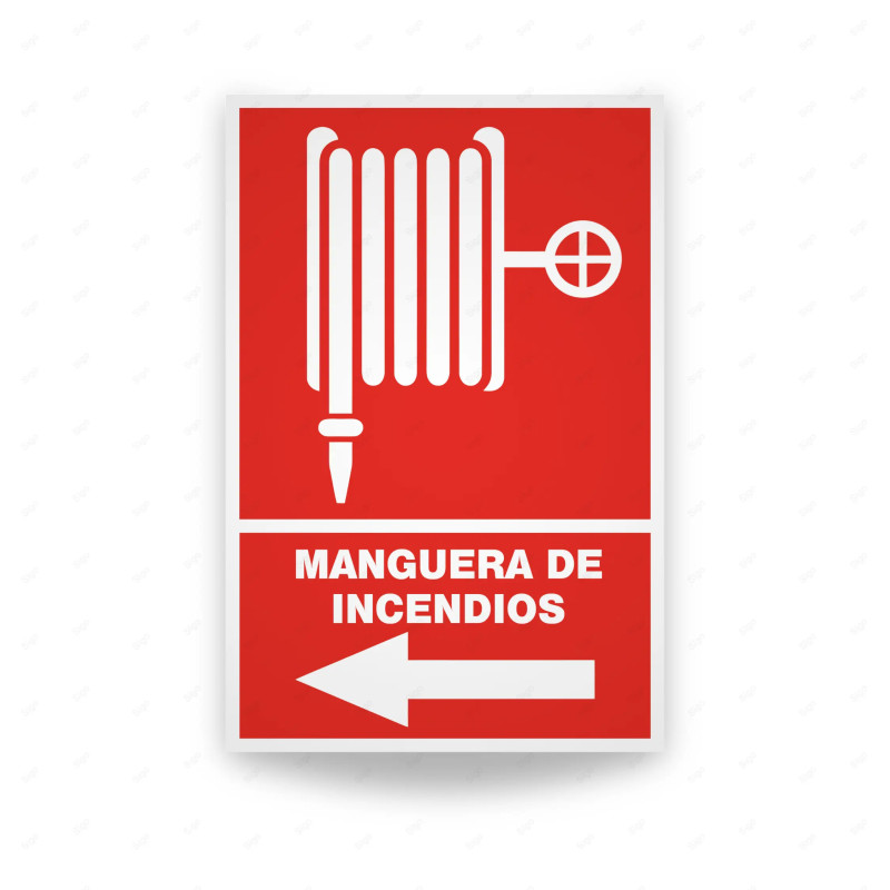 Rótulo Contra Incendios - Manguera de incendios | Cod.CI-102, Señales de Incendio