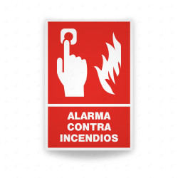 Rótulo Contra Incendios - Alarma contra incendios | Cod. CI-112, Señales de Incendio
