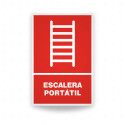 Rótulo Contra Incendios - Escalera portatil | Cod. CI-130